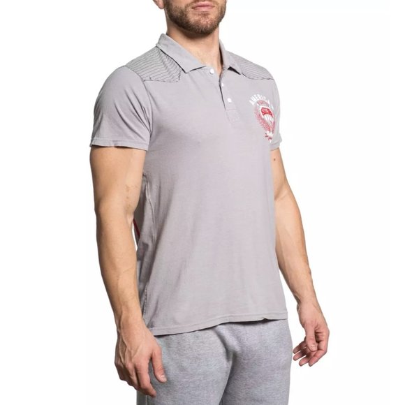 AMERICAN FIGHTER ELMHURST ARTISAN Men's Polo S/S - Picture 4 of 6